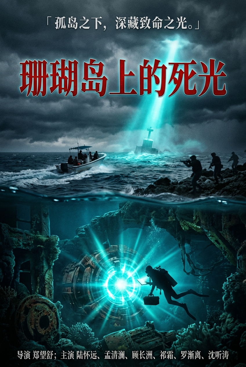 《珊瑚岛上的死光》海报
