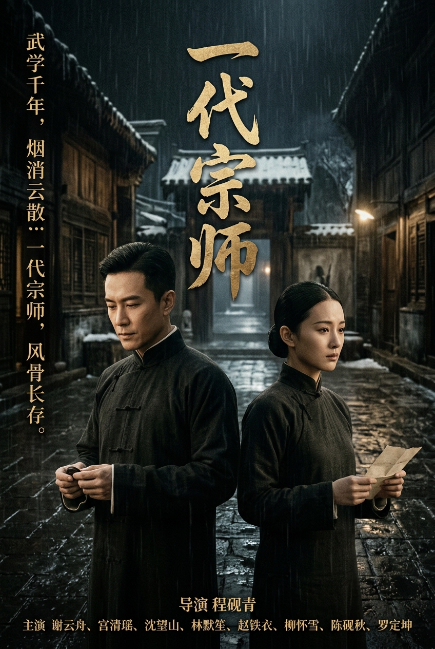 《一代宗师》雪地错身背影