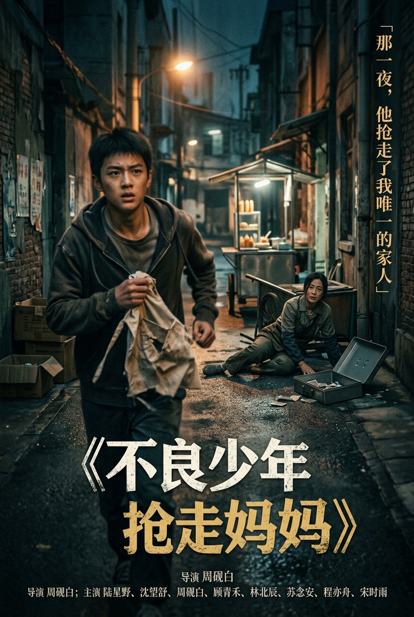 《不良少年抢走妈妈》海报