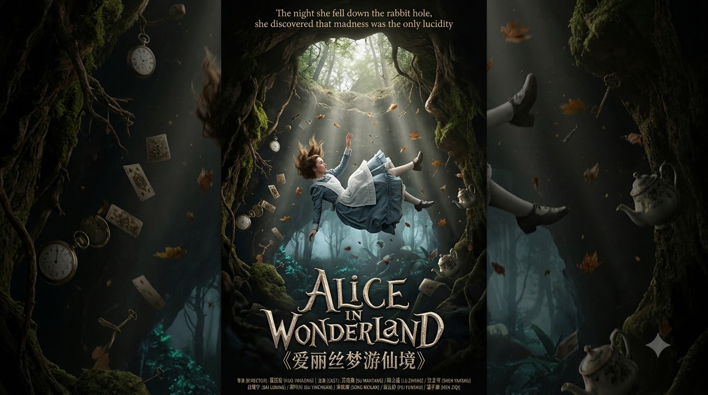 《爱丽丝梦游仙境》海报