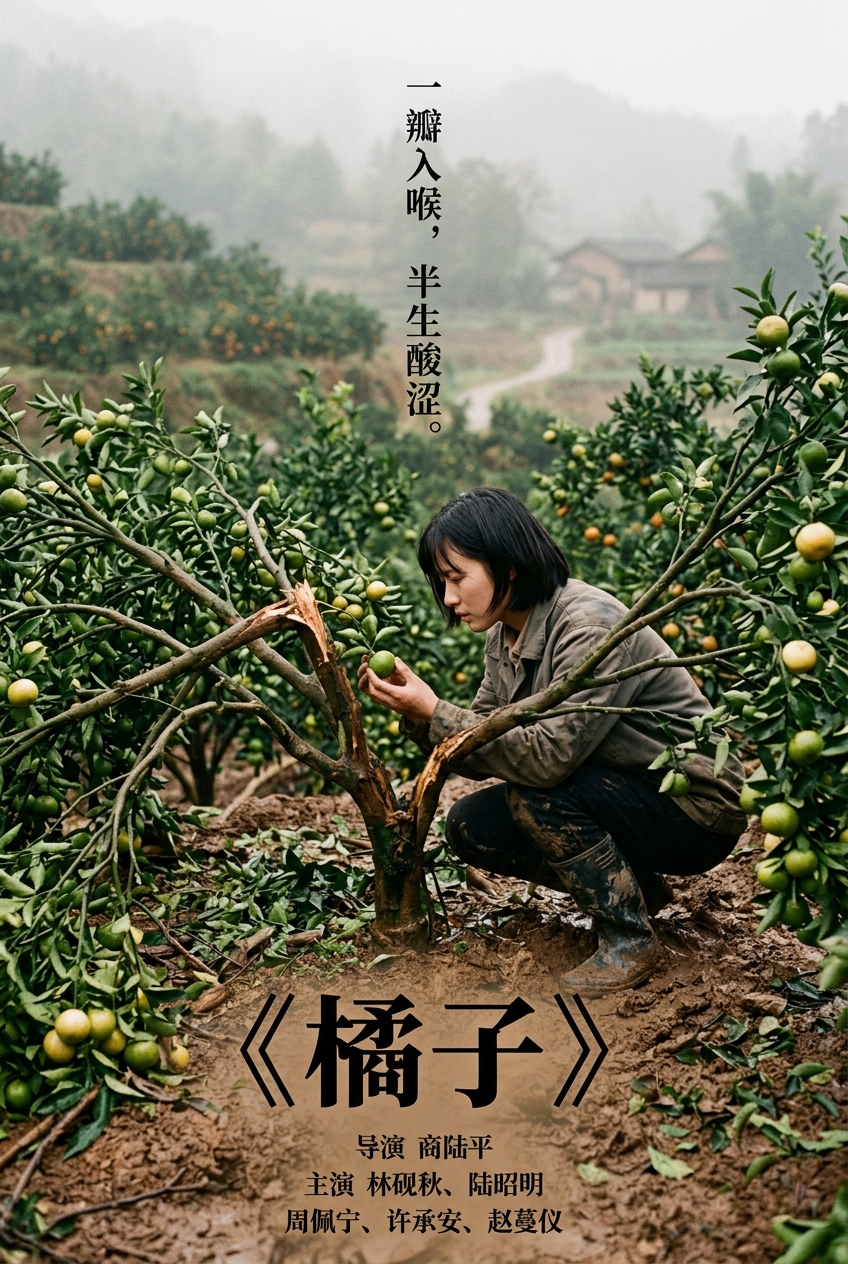 《橘子》主视觉海报