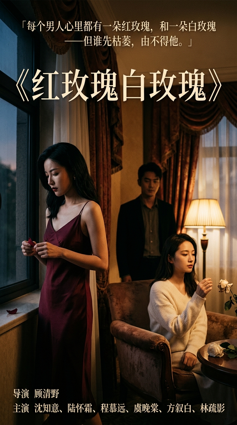 《红玫瑰白玫瑰》主视觉