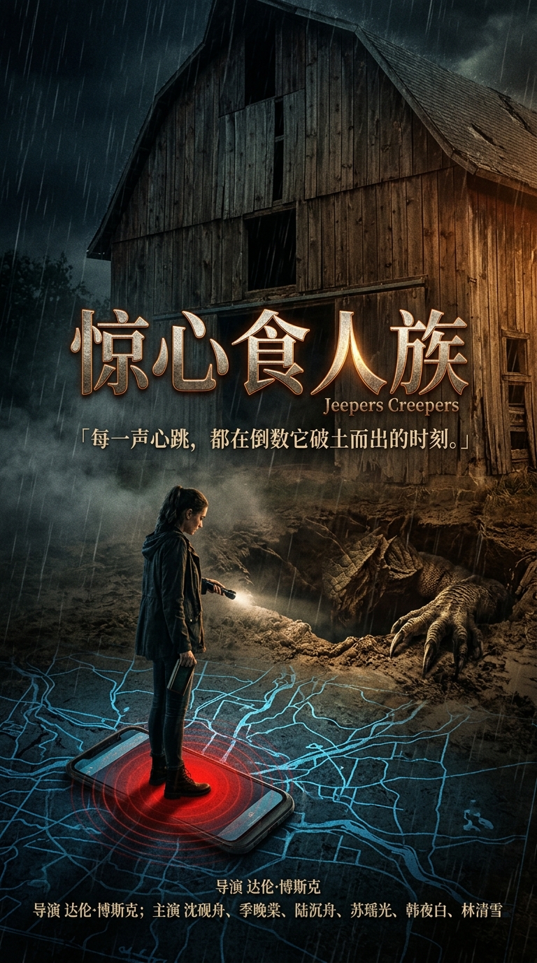 《惊心食人族》海报