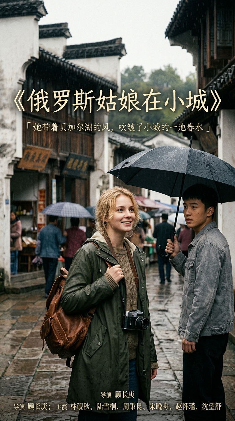 《俄罗斯姑娘在小城》海报