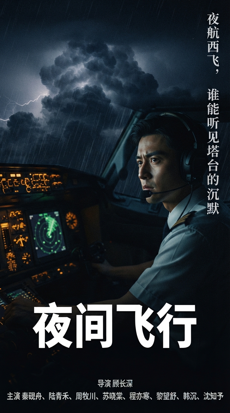《夜间飞行》海报