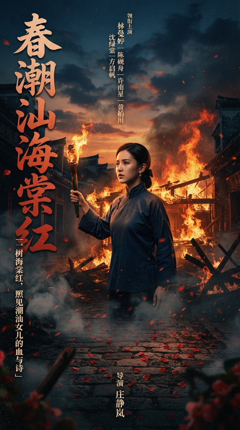 《春潮汕烂海棠红》海报